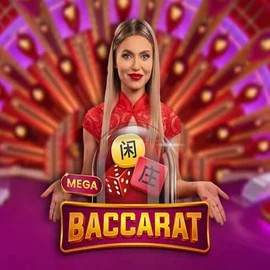 Mega Baccarat logo by Pragmatic Play Casoola Casino