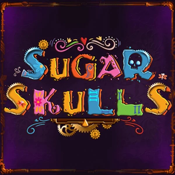 Sugar Skulls online game logo by Booming Games on casoolascasino.com